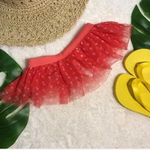 Girl's Flouncy Pink Bathing Suit Skirt 12M